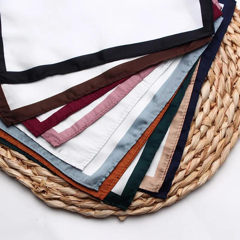 Carré de poche en tissu doux pour hommes femmes costumes foulard mouchoirs