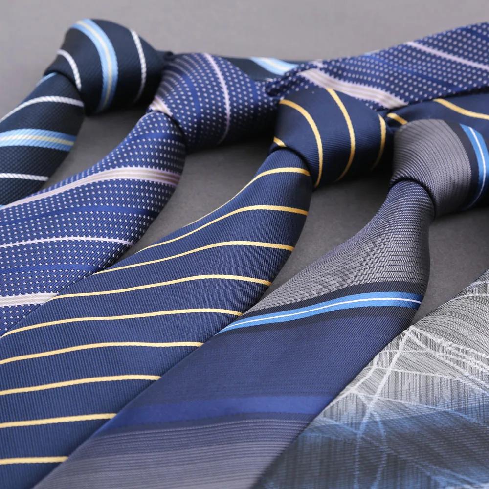 Nouvelle cravate jacquard rayée pour homme