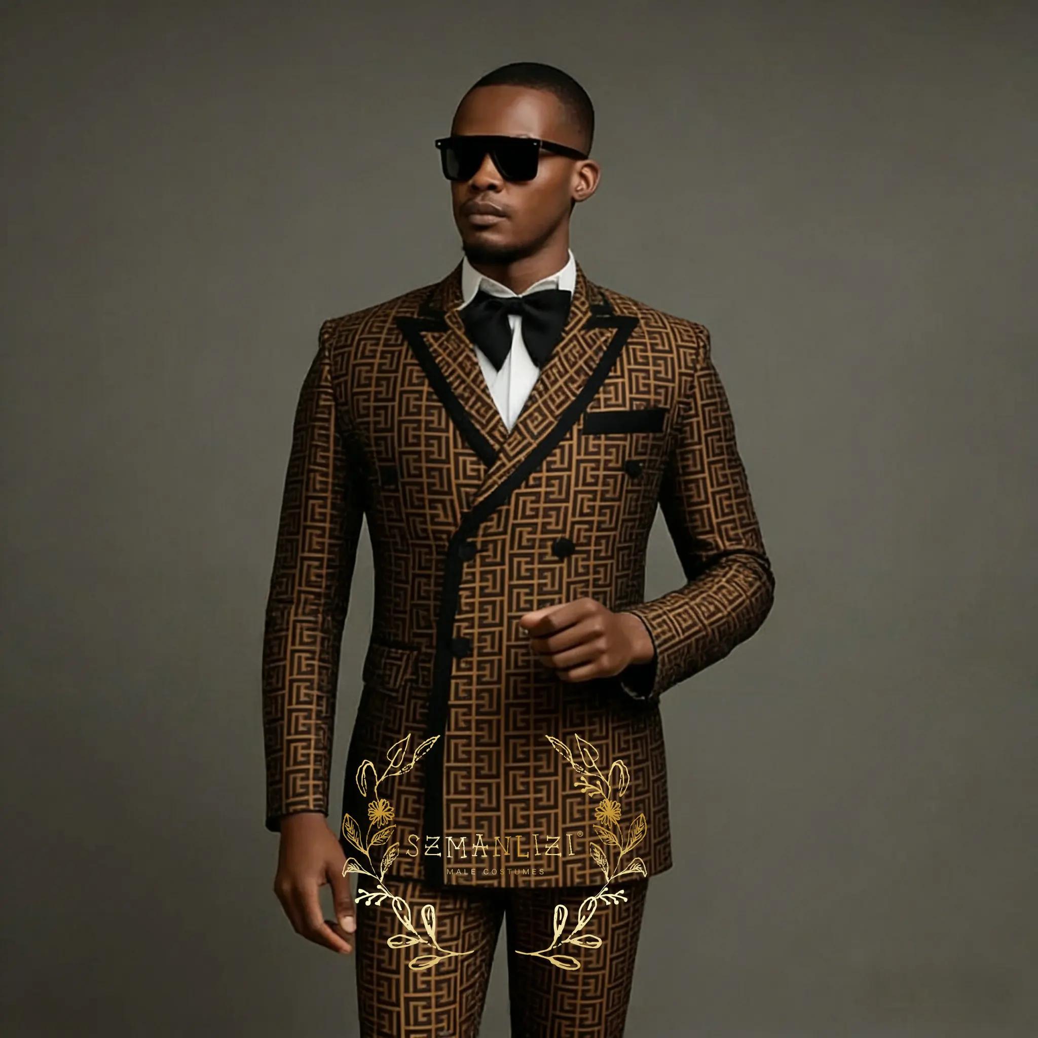 Costumes pour hommes 2 pièces à revers pointus croisés