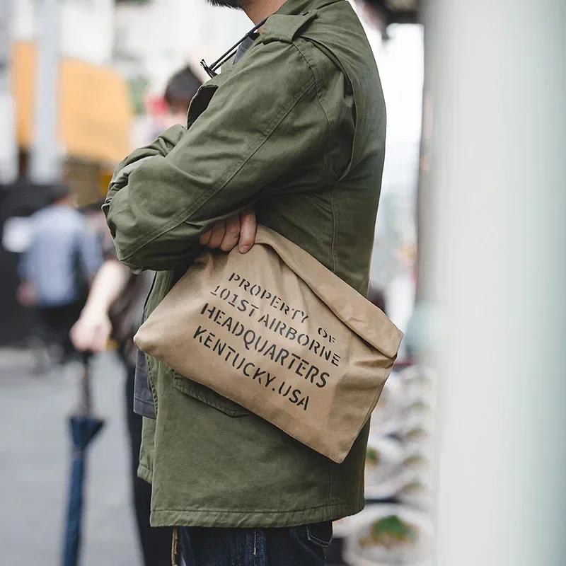 Veste rétro européenne et américaine pour hommes. Coupe-vent de loisirs avec plusieurs poches