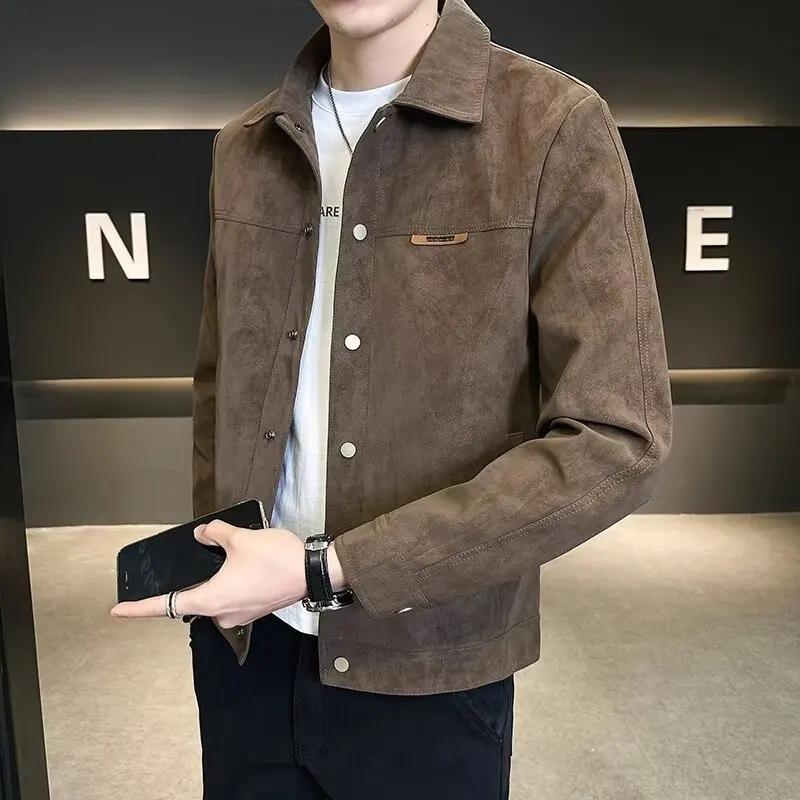 Veste Printemps-Automne Homme 2026 Nouvelle Veste Slim à Revers