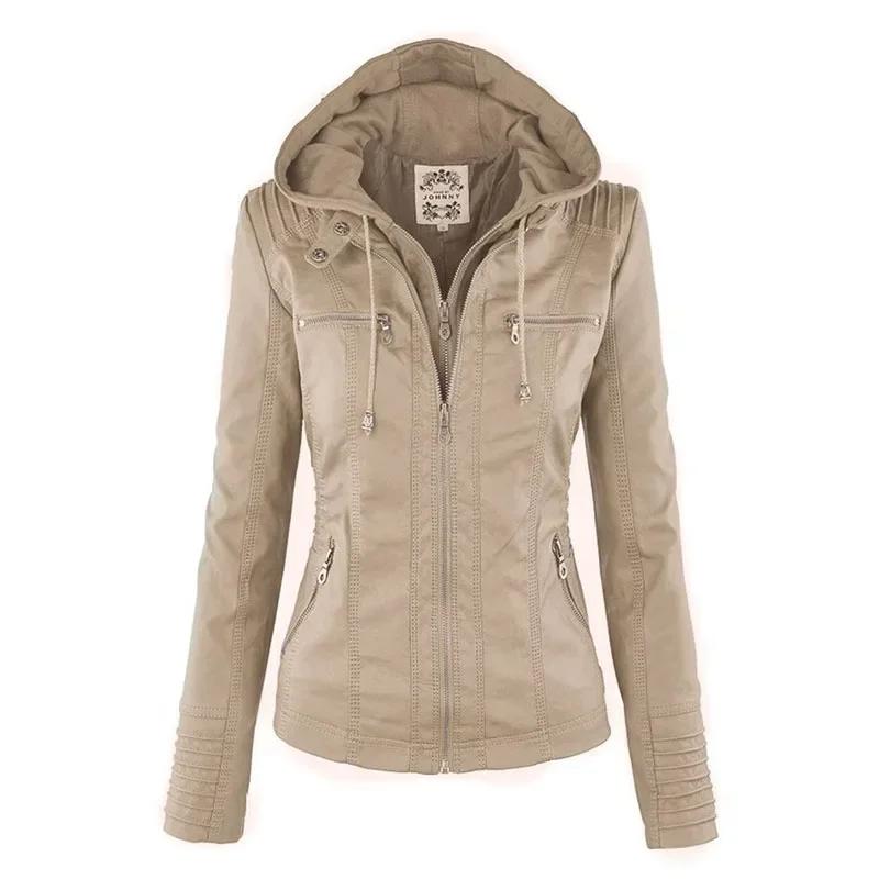 Veste Gothique en Faux Cuir PU pour Femme