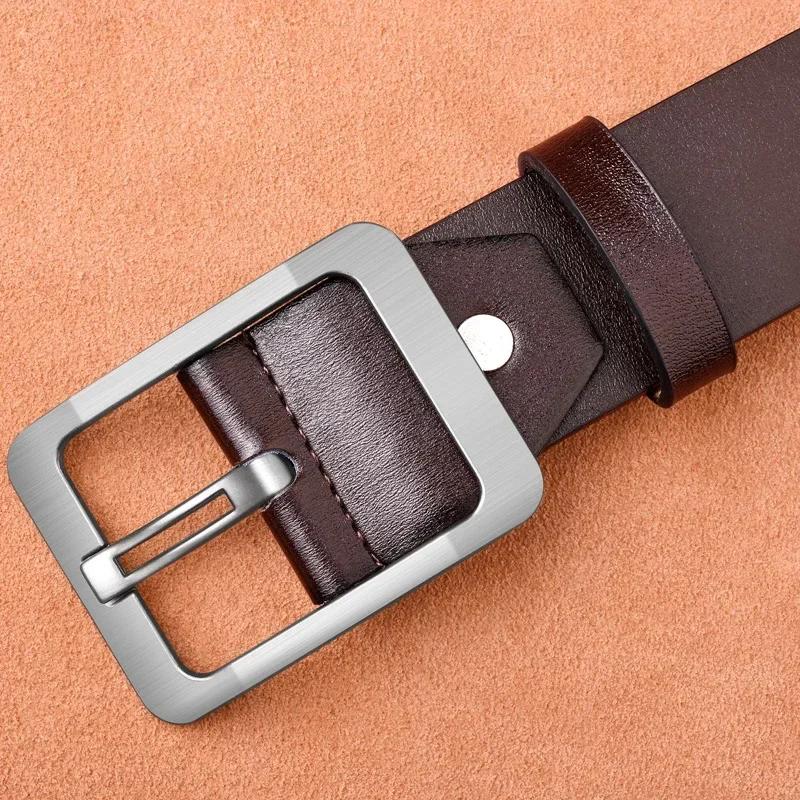 Ceinture en cuir PU de luxe pour hommes avec boucle à ardillon classique