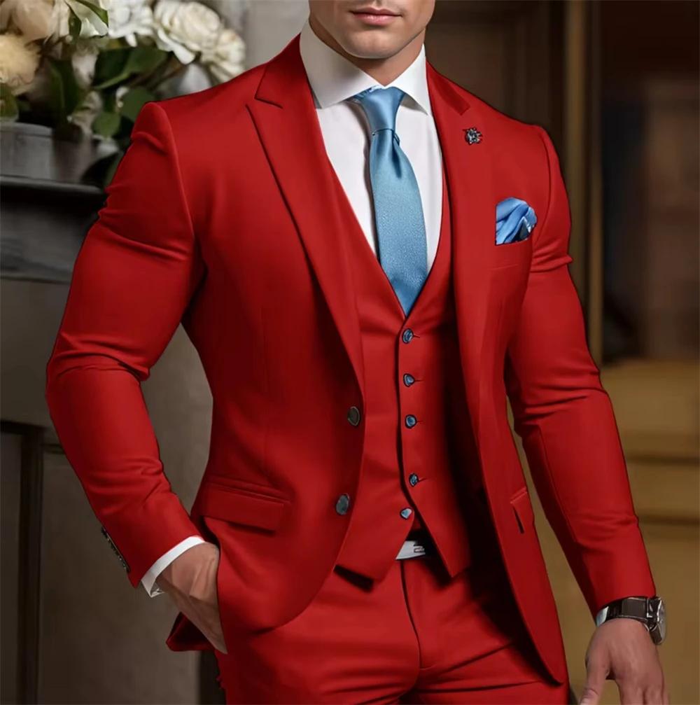 Costume Homme Élégant Formel 3 Pièces