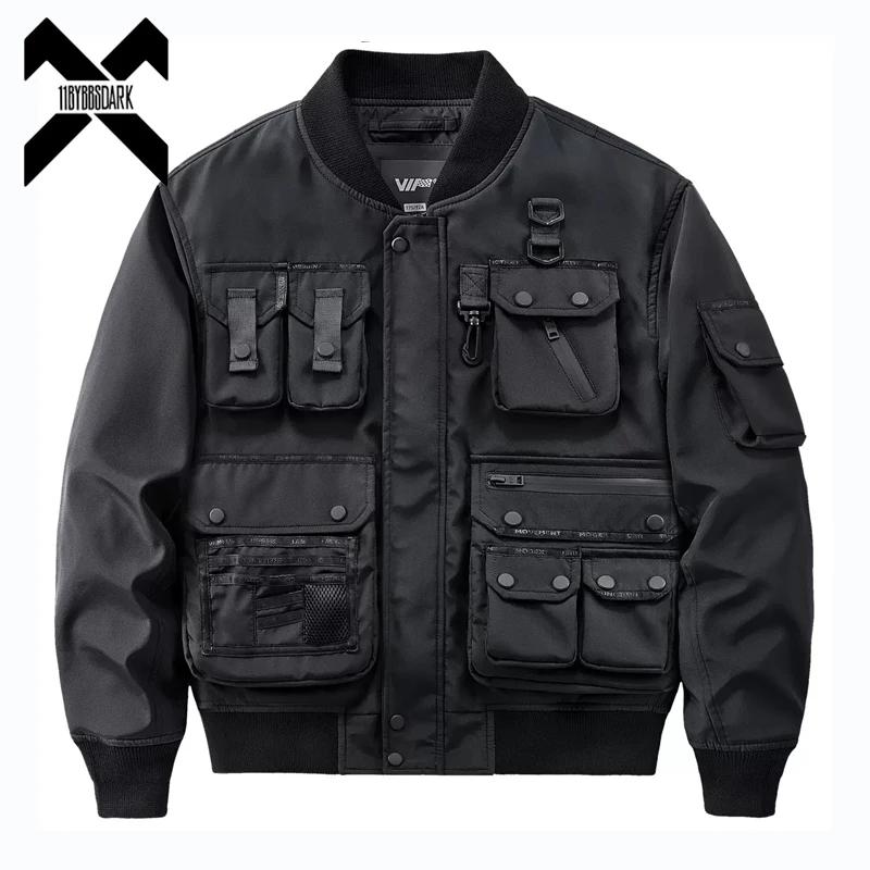 BlackDulBomber-Veste Multipoches Fonctionnelle pour Homme