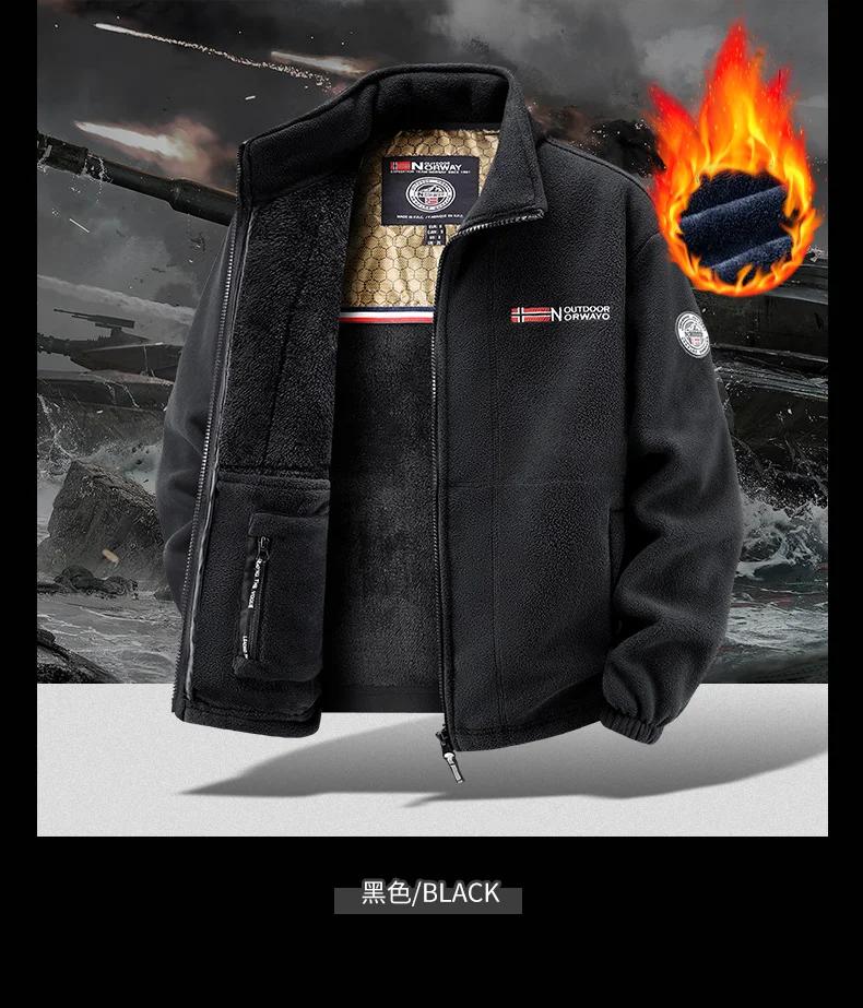 Veste polaire épaisse d'hiver pour homme