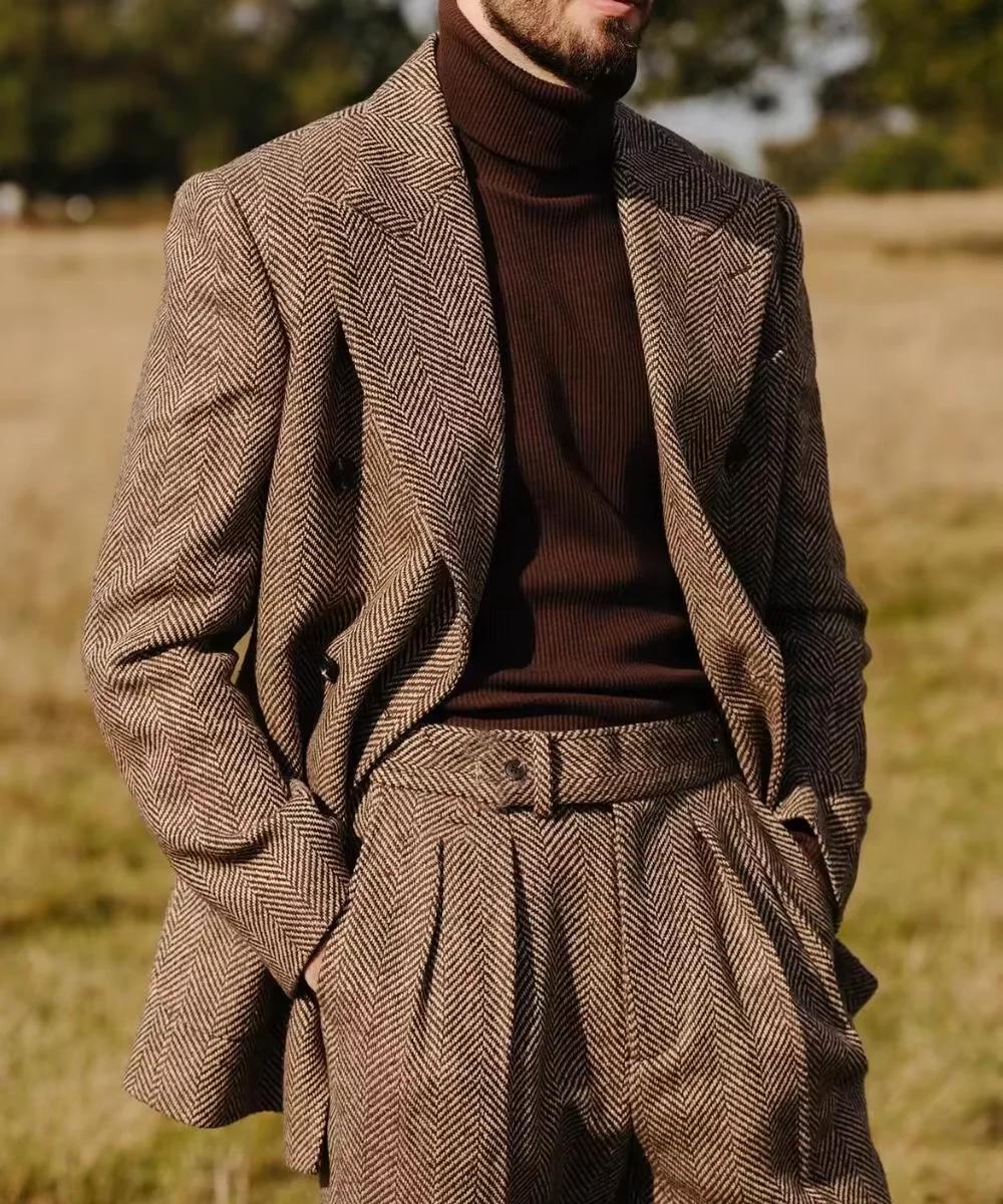 Costume à chevrons pour hommes
