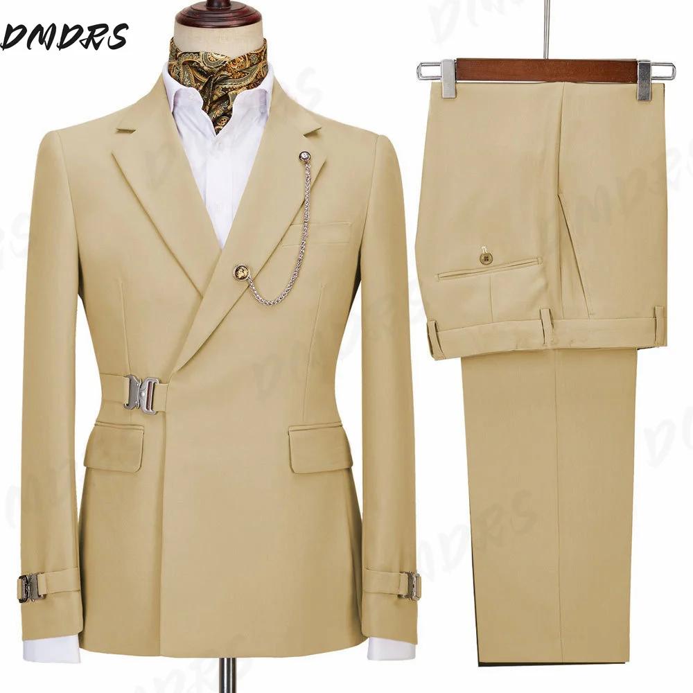 Costumes de Mariage pour Hommes – Ensemble Élégant 2 Pièces : Blazers et Pantalons Formels Classiques – Manteaux Complets de Luxe pour Affaires – Collection 2026