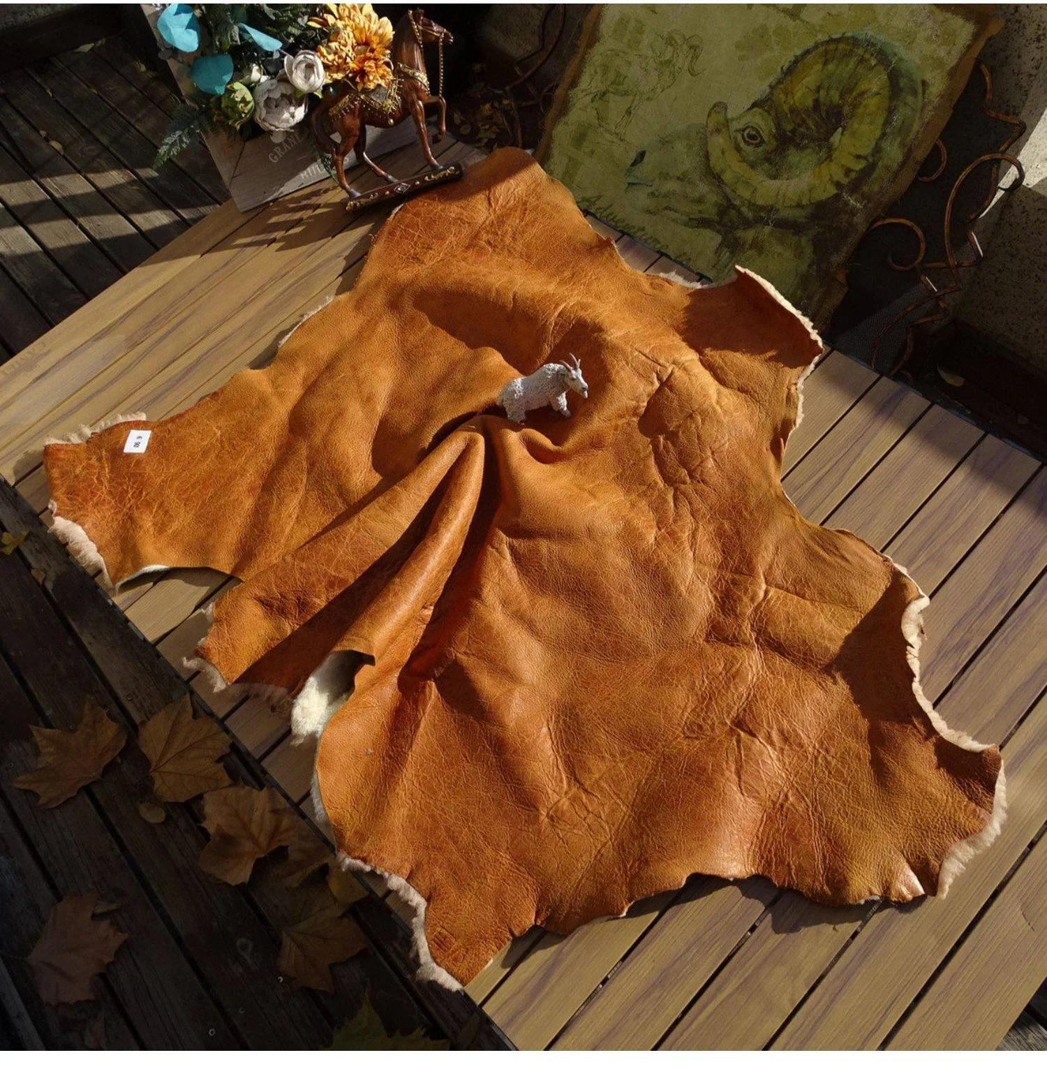 Veste en peau de mouton véritable pour homme
