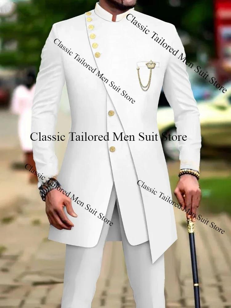 Costumes de luxe blancs pour hommes
