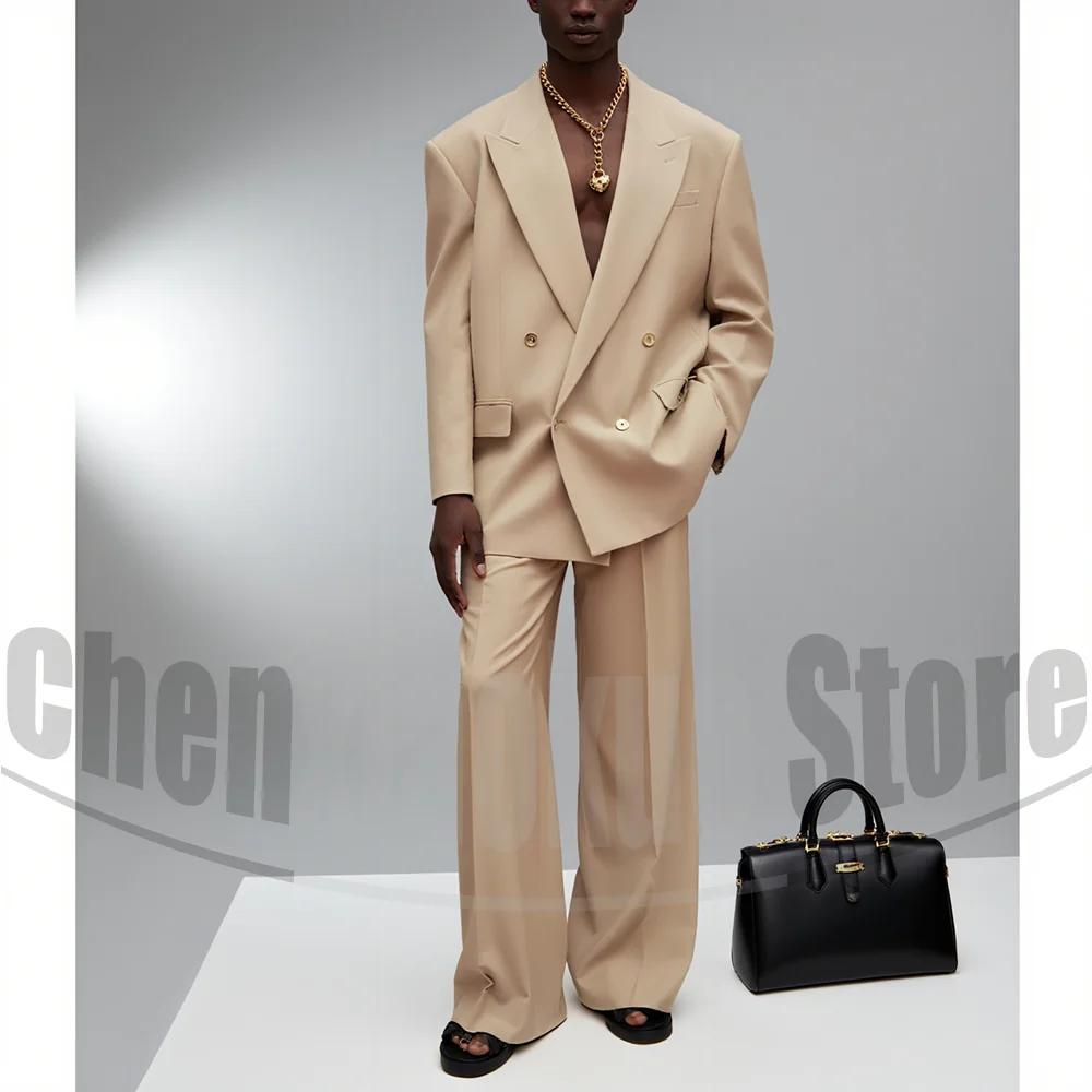 Ensemble de costume à Double boutonnage pour hommes