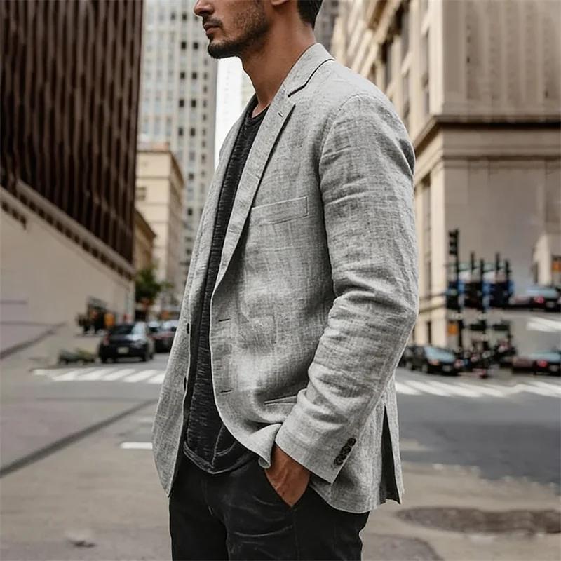 Blazer en lin léger pour homme