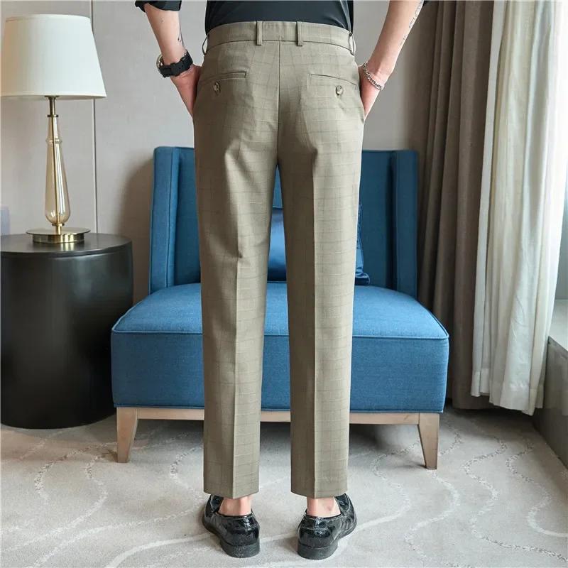 Pantalon à Carreaux Imbibé pour Homme