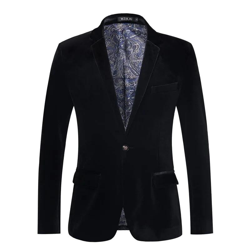Blazer de luxe en velours pour homme