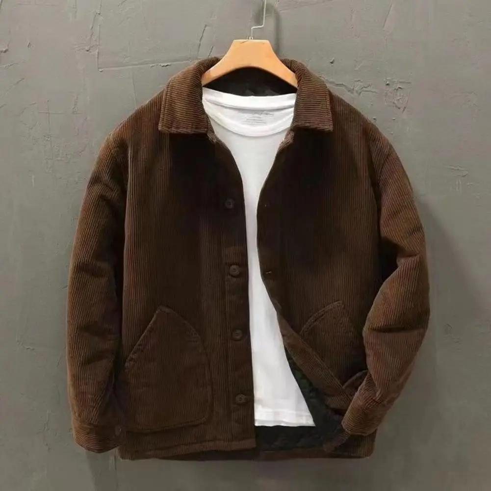 Veste décontractée à col à revers pour hommes