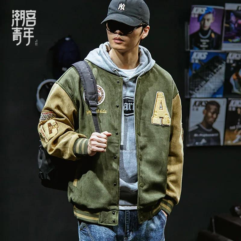 Nouvelle veste de Baseball hommes mode vestes brodées manteaux haute rue vêtements d'extérieur homme Bomber
