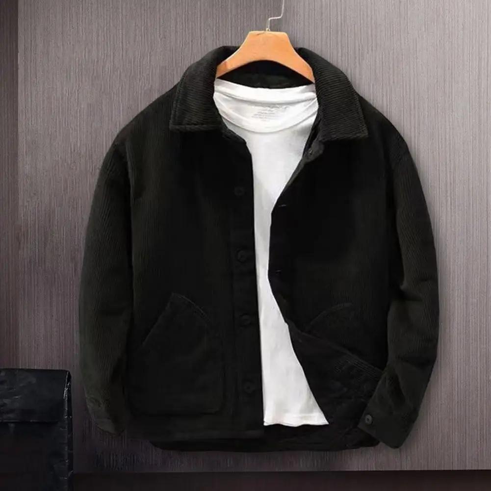 Veste décontractée à col à revers pour hommes