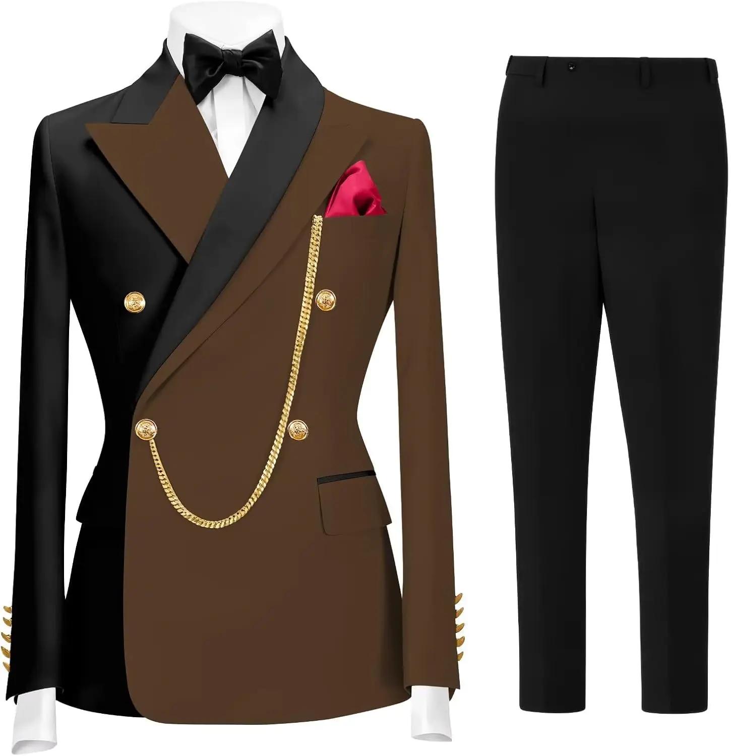 Costume de smoking 2 pièces pour homme