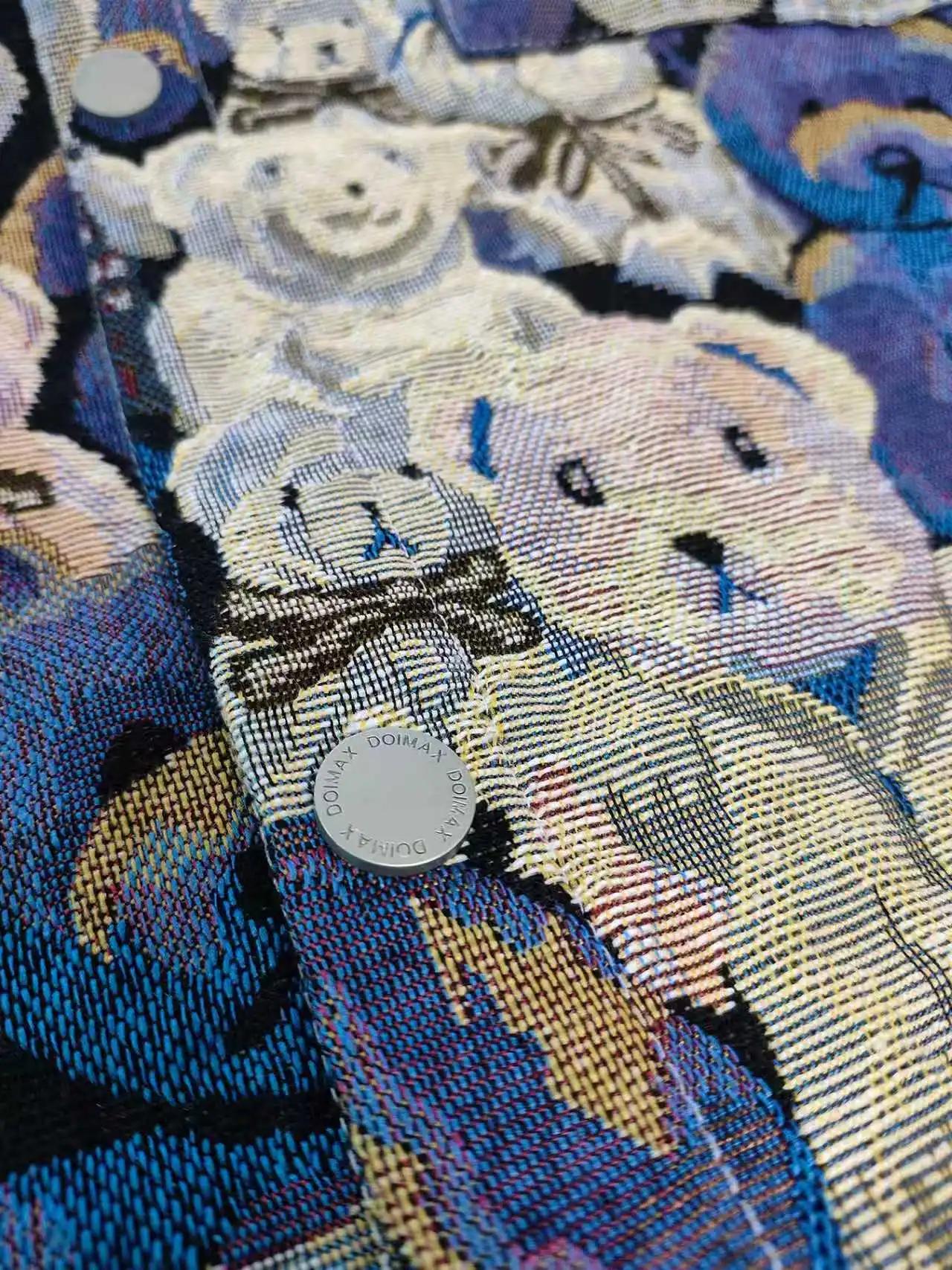 Veste Teddy Bear à imprimé intégral de style High Street pour hommes