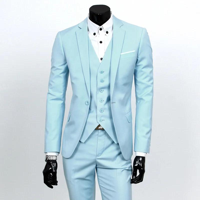 Costume trois pièces coupe cintrée pour hommes