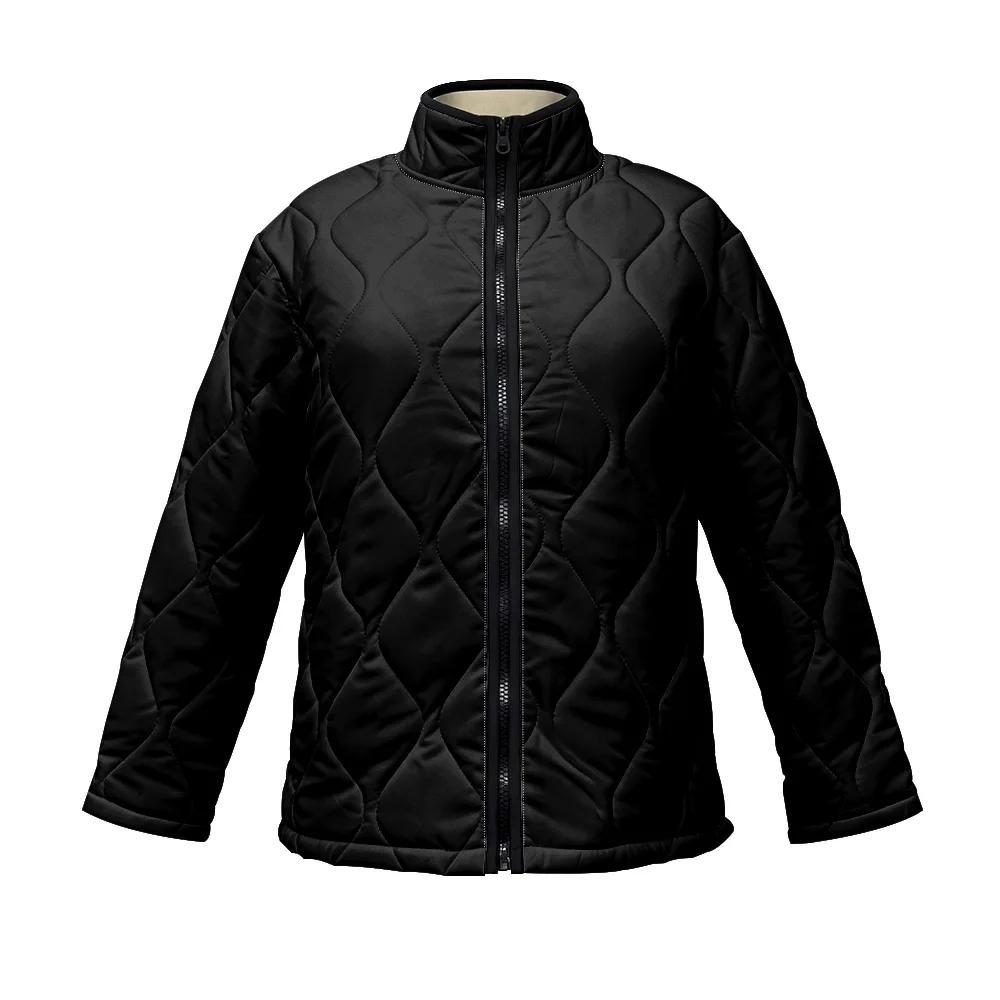 Veste matelassée Black Diamond avec col montant et fermeture éclair sur le devant pour l'hiver
