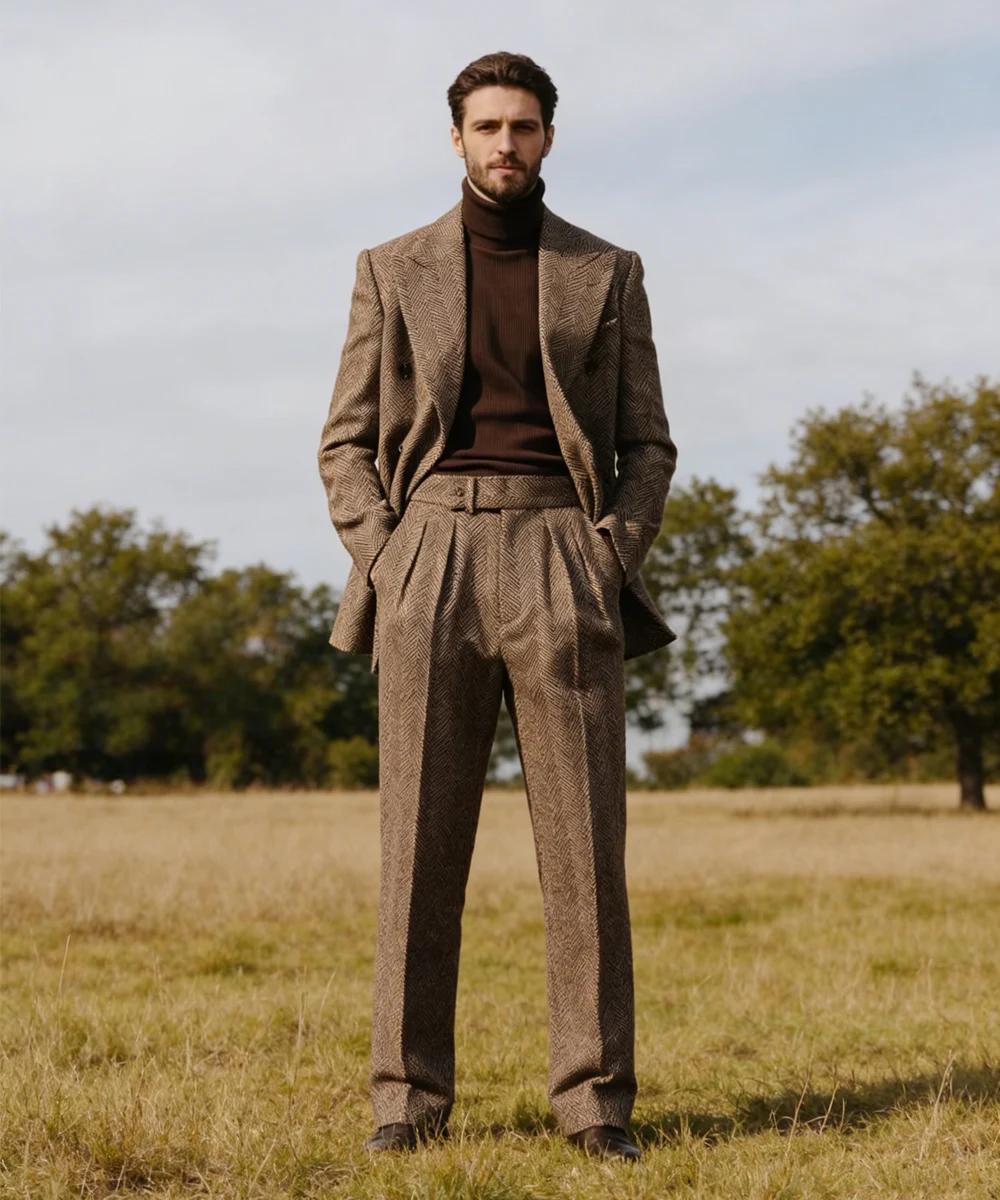 Costume à chevrons pour hommes