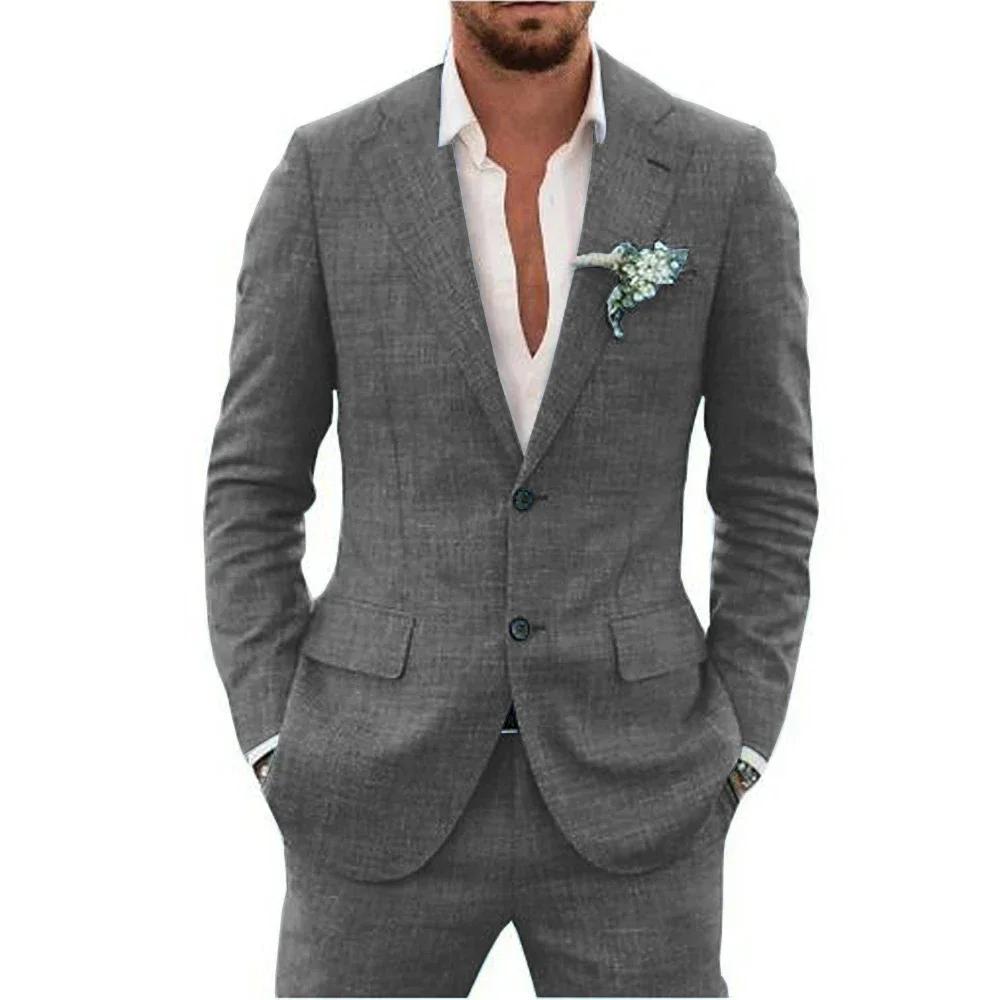 Costumes en lin de haute qualité pour hommes
