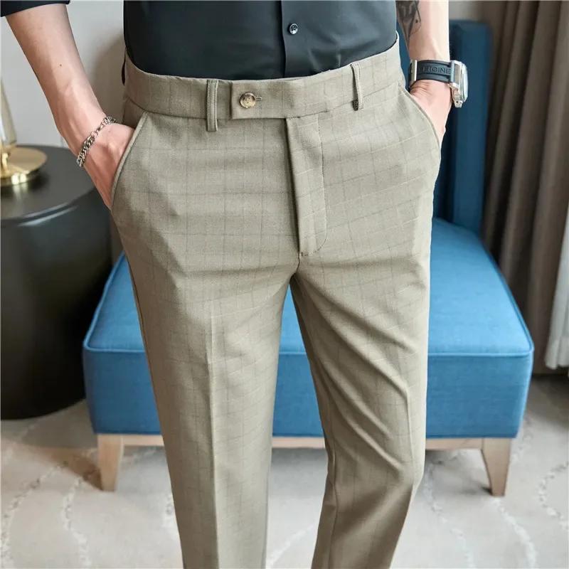 Pantalon à Carreaux Imbibé pour Homme