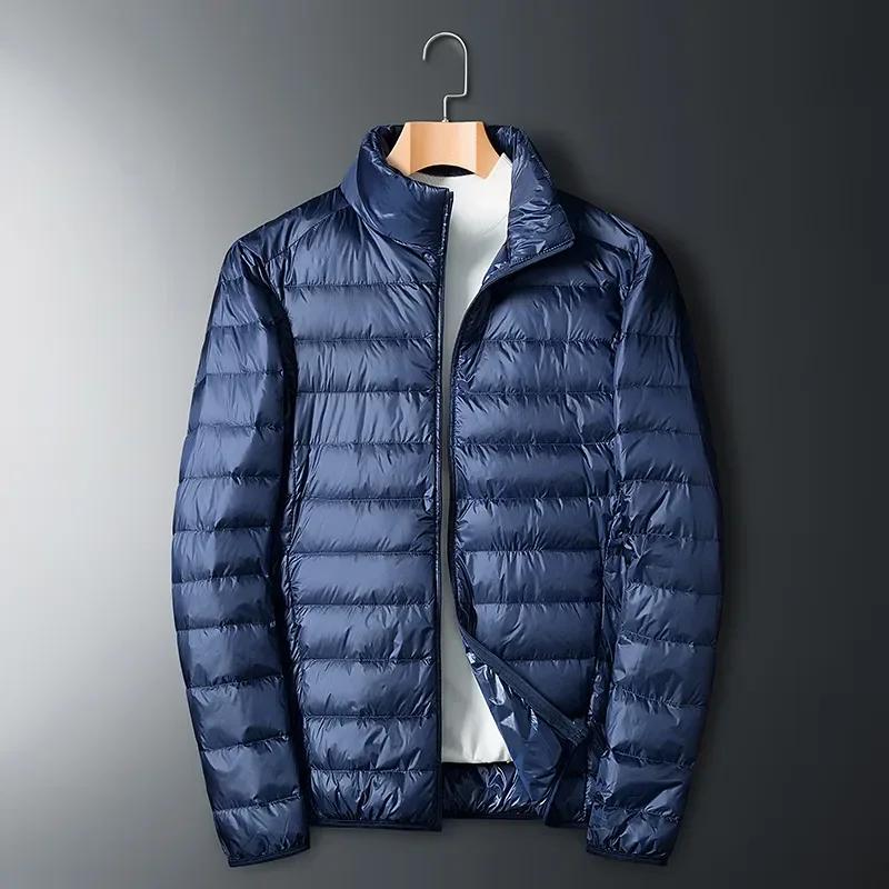 Veste en duvet de canard blanc ultra-légère pour homme