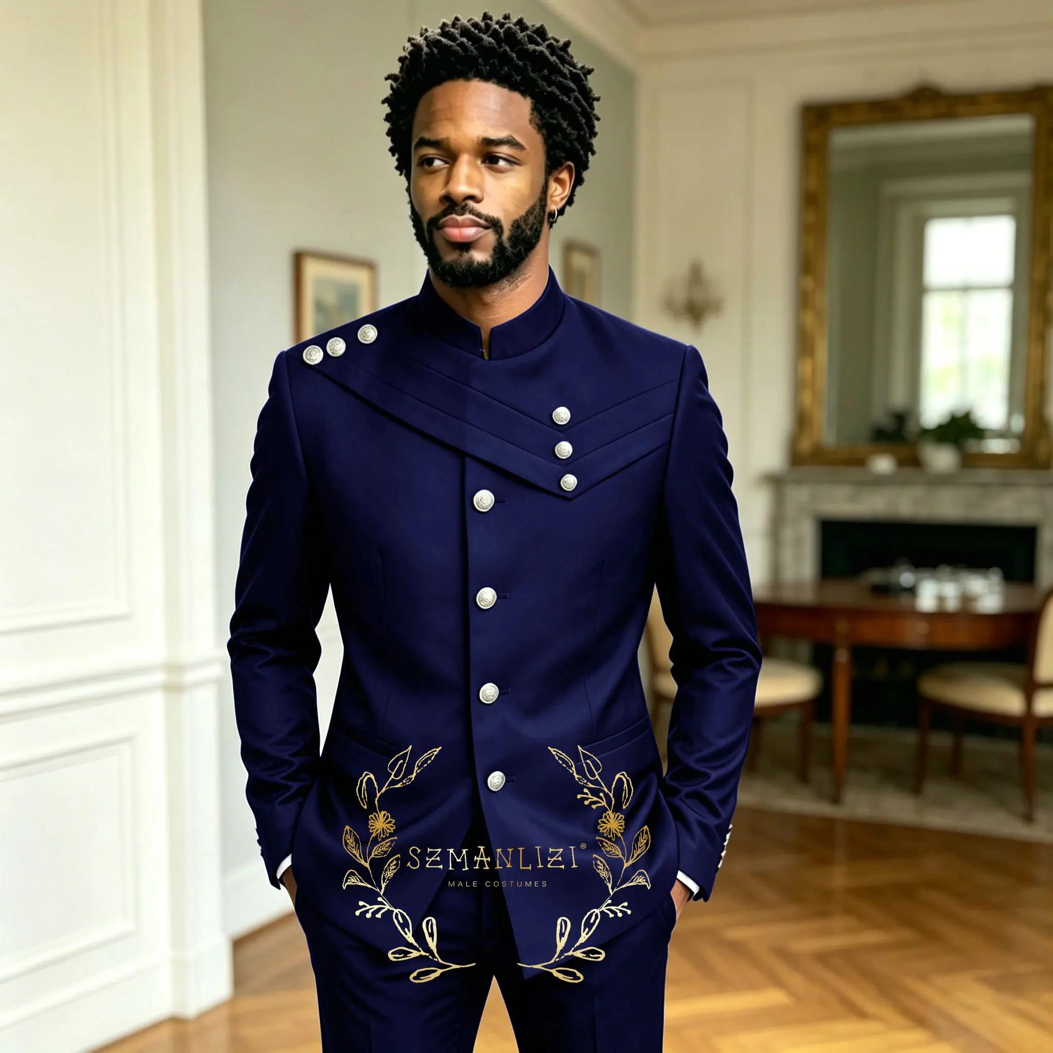 Costume vert foncé pour homme