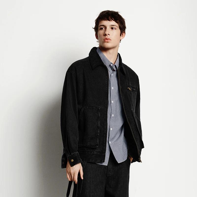 Semir Denim veste hommes Vintage Detroit Style vêtements de travail pur coton décontracté extérieur manteau 2025 automne hiver mode