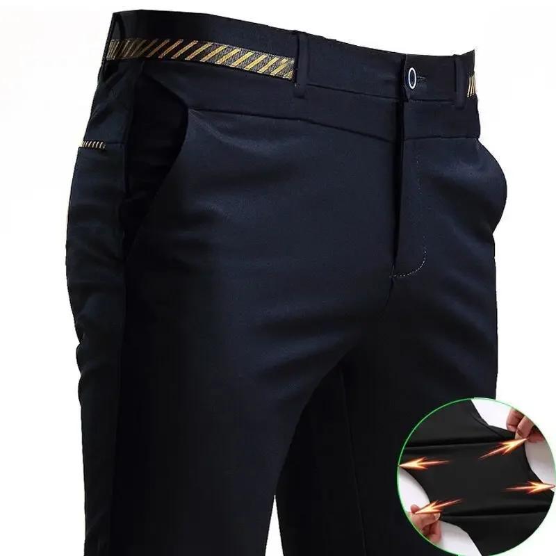Pantalon de costume noir pour hommes