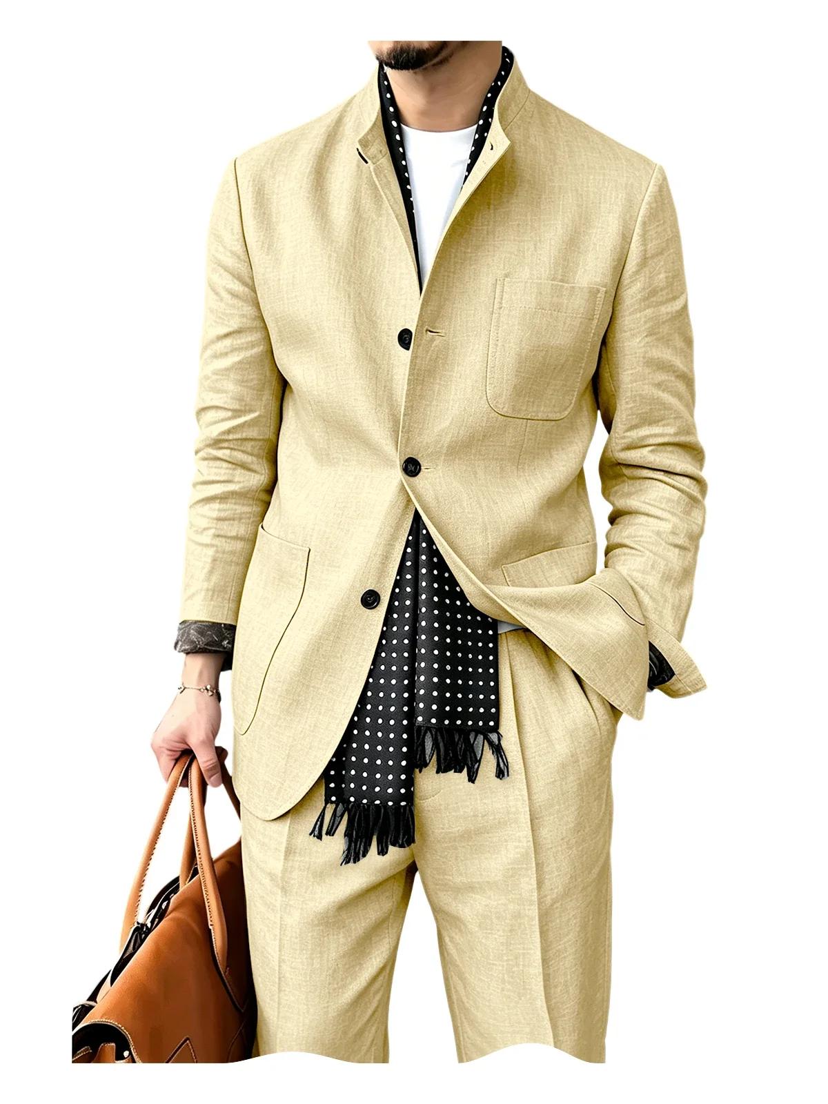 Costume en lin pour homme