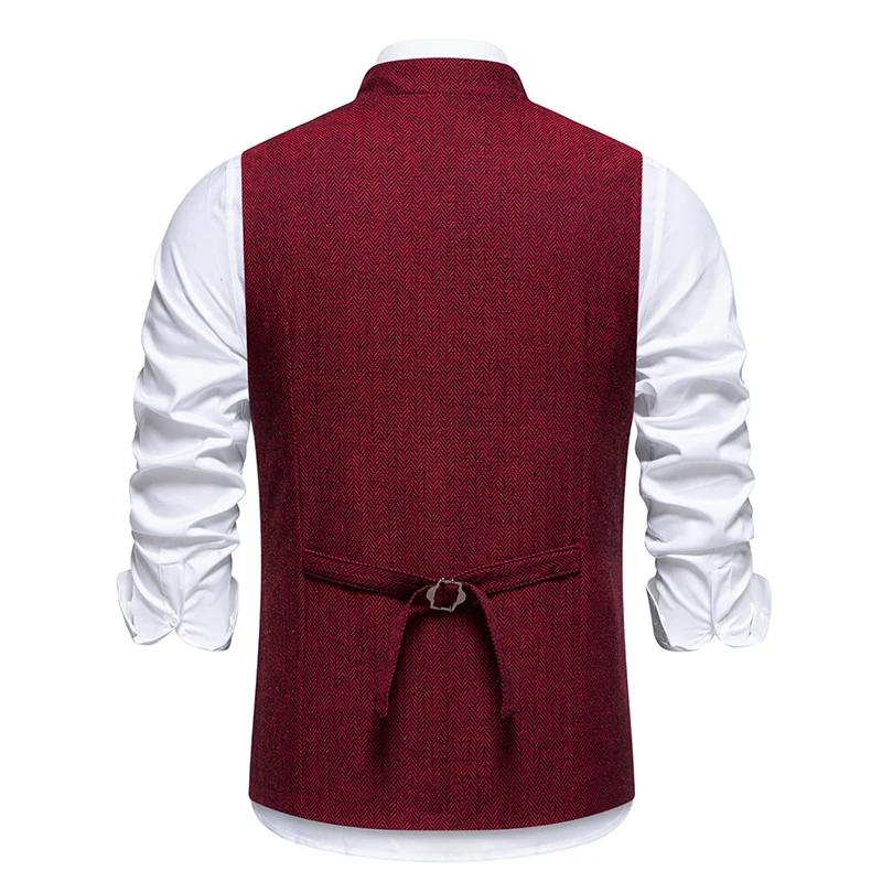 Gilet vintage à chevrons pour hommes