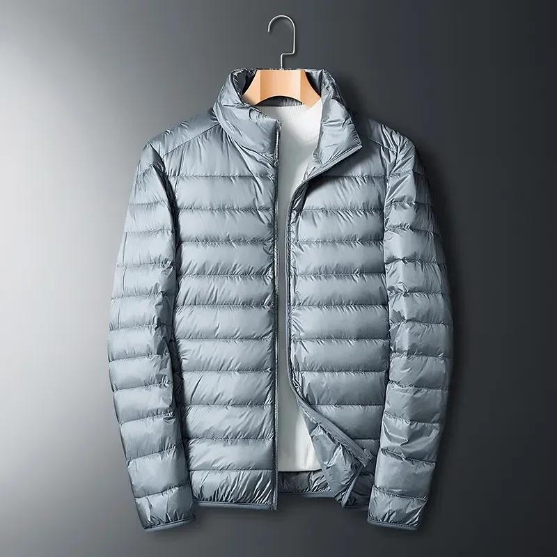 Veste en duvet de canard blanc ultra-légère pour homme