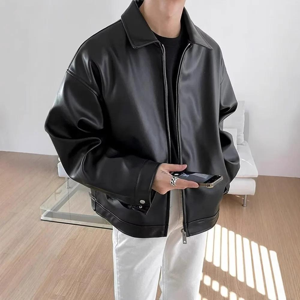 Veste en cuir pour hommes