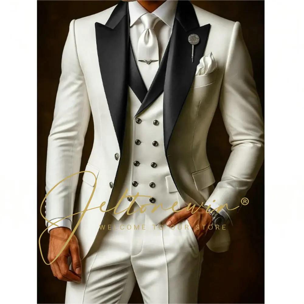 Ensemble de costumes blancs pour hommes