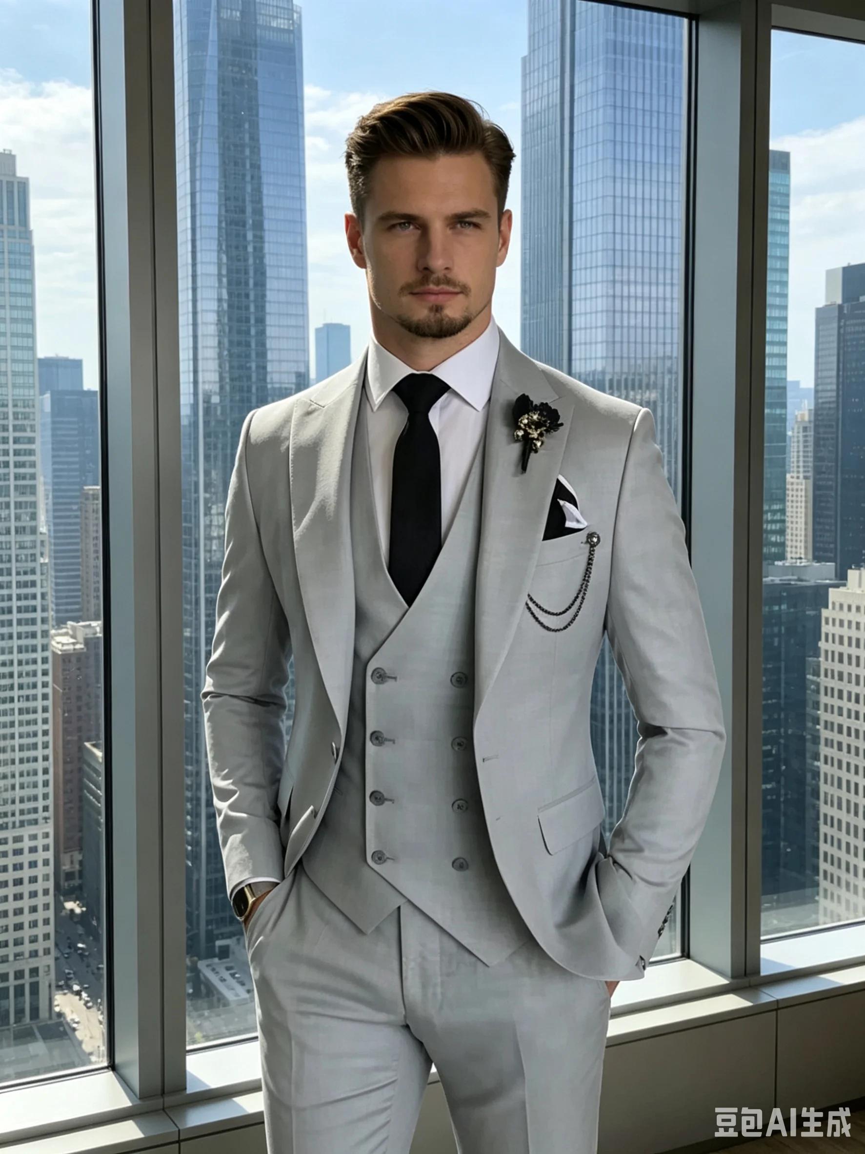 Costume homme bleu marine de haute qualité