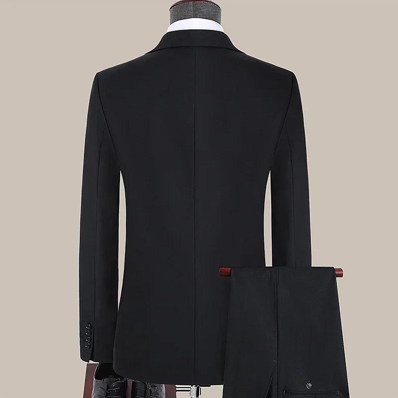Costume uni élégant et formel pour homme
