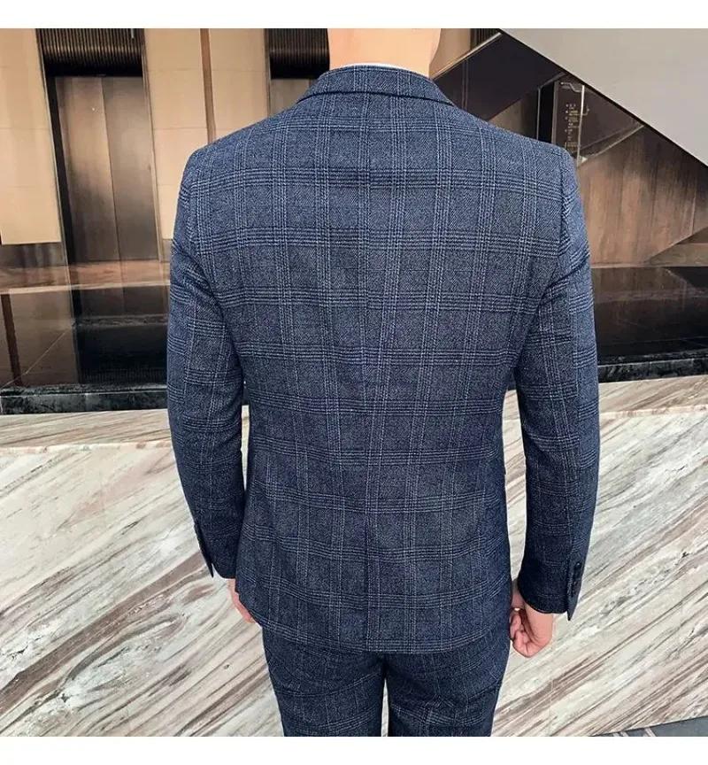 Costume en chanvre (Blazer + Pantalon) pour homme