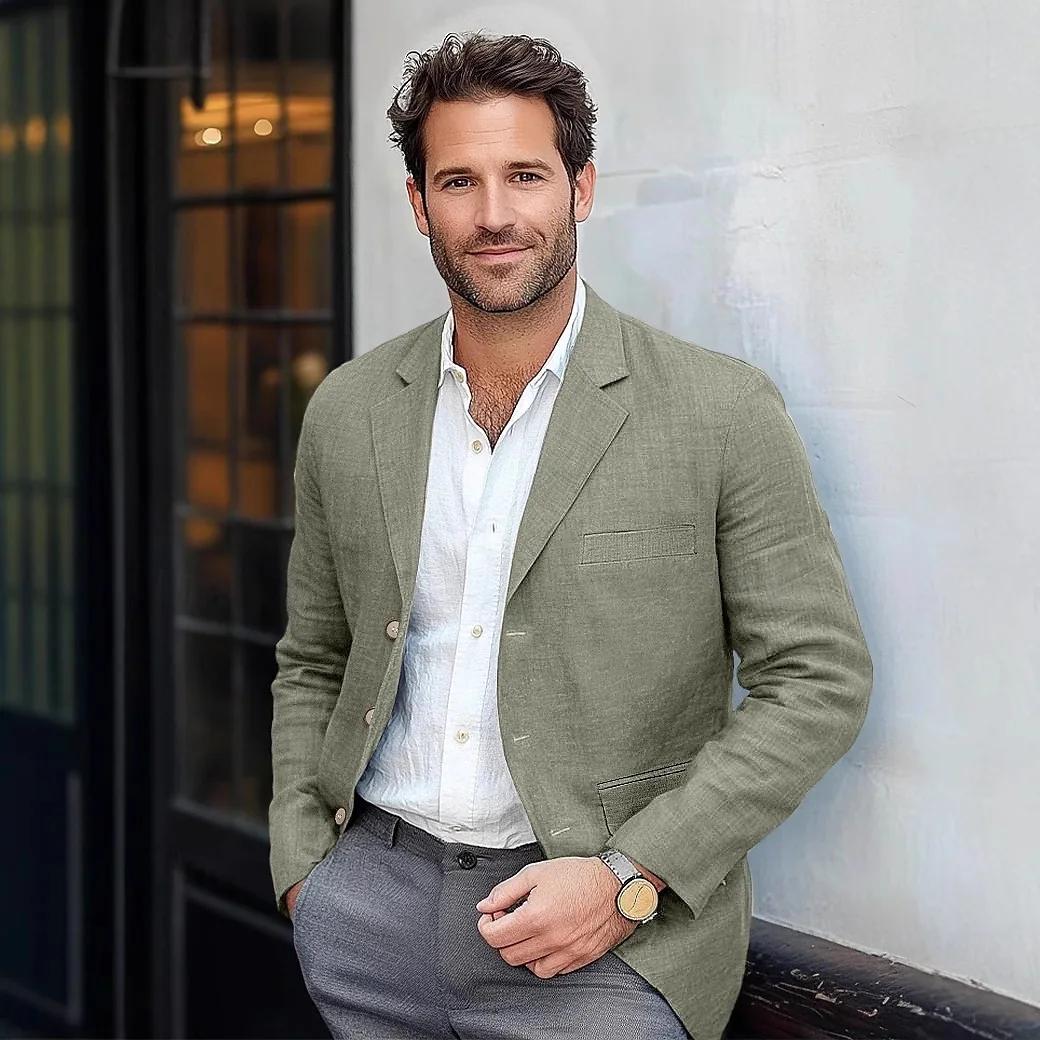Blazer en lin pour hommes