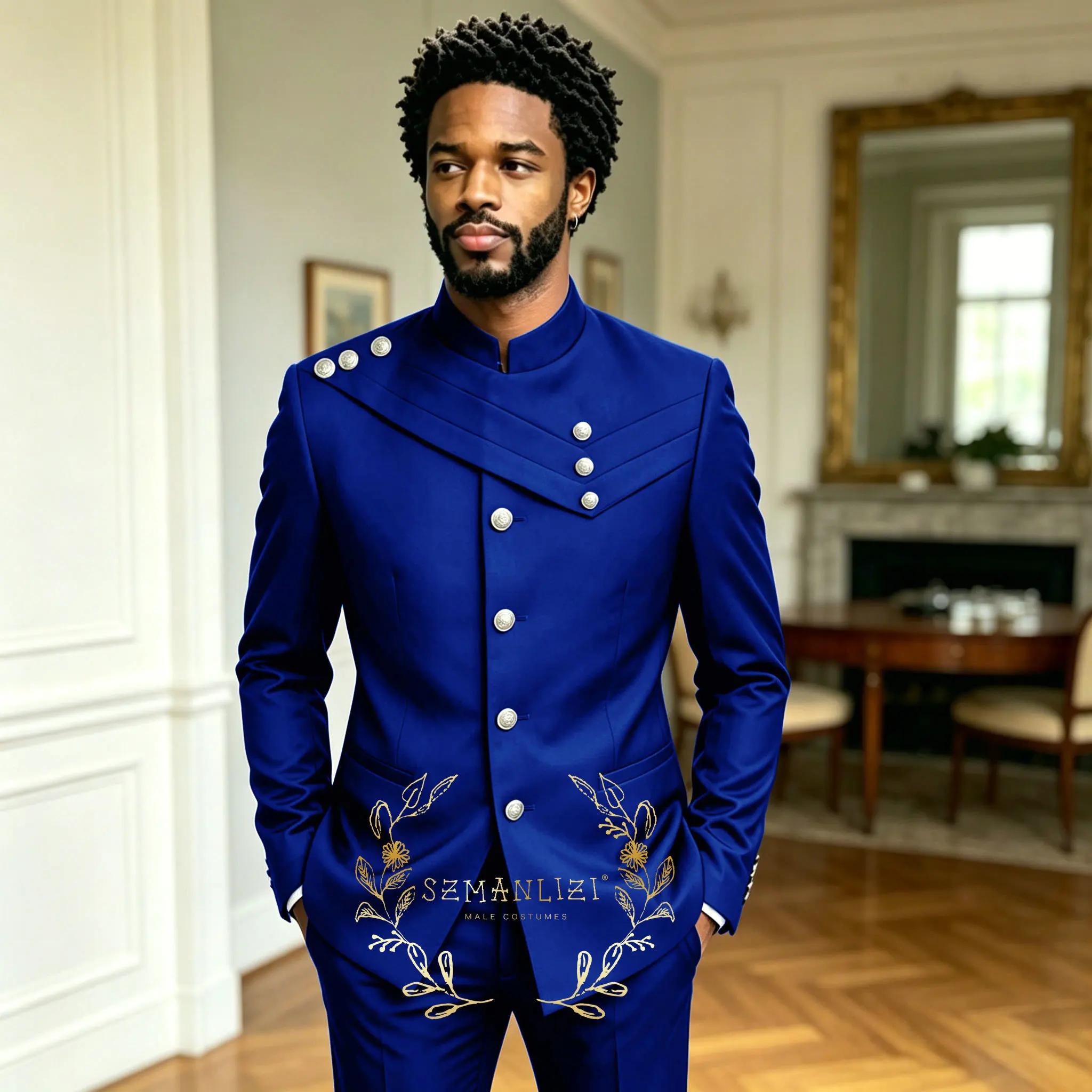 Costume vert foncé pour homme