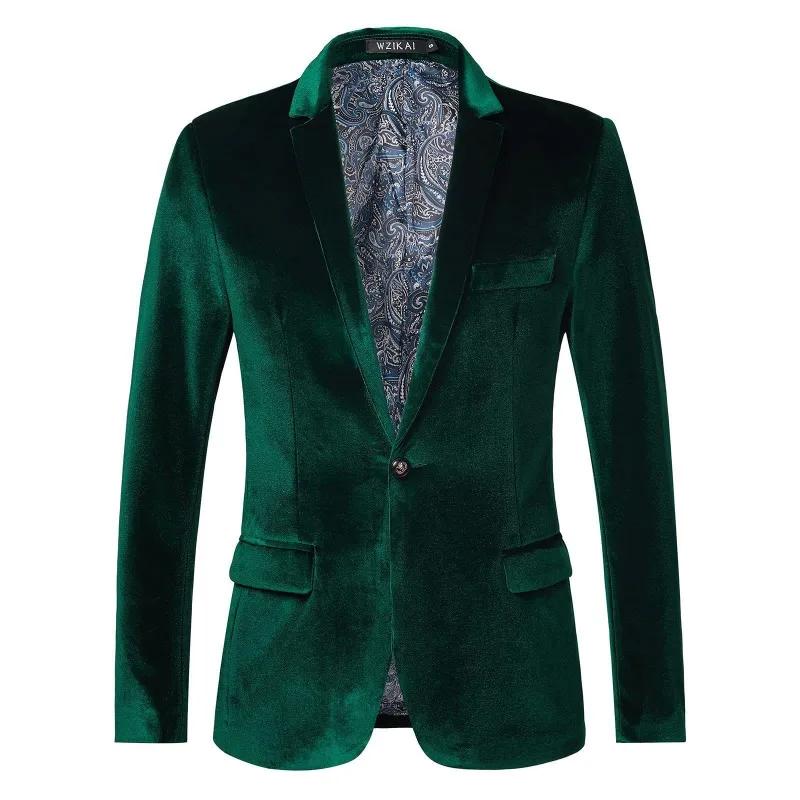 Blazer de luxe en velours pour homme