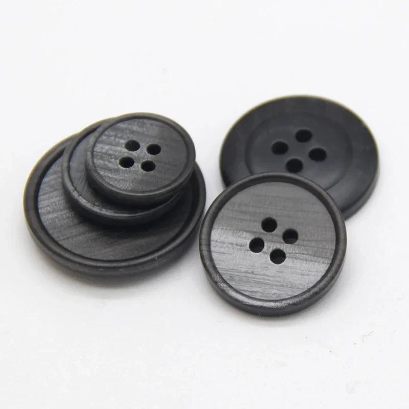 Costume pour hommes, boutons en résine bleu noir
