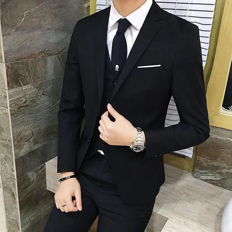 Costume de mariage trois pièces pour homme