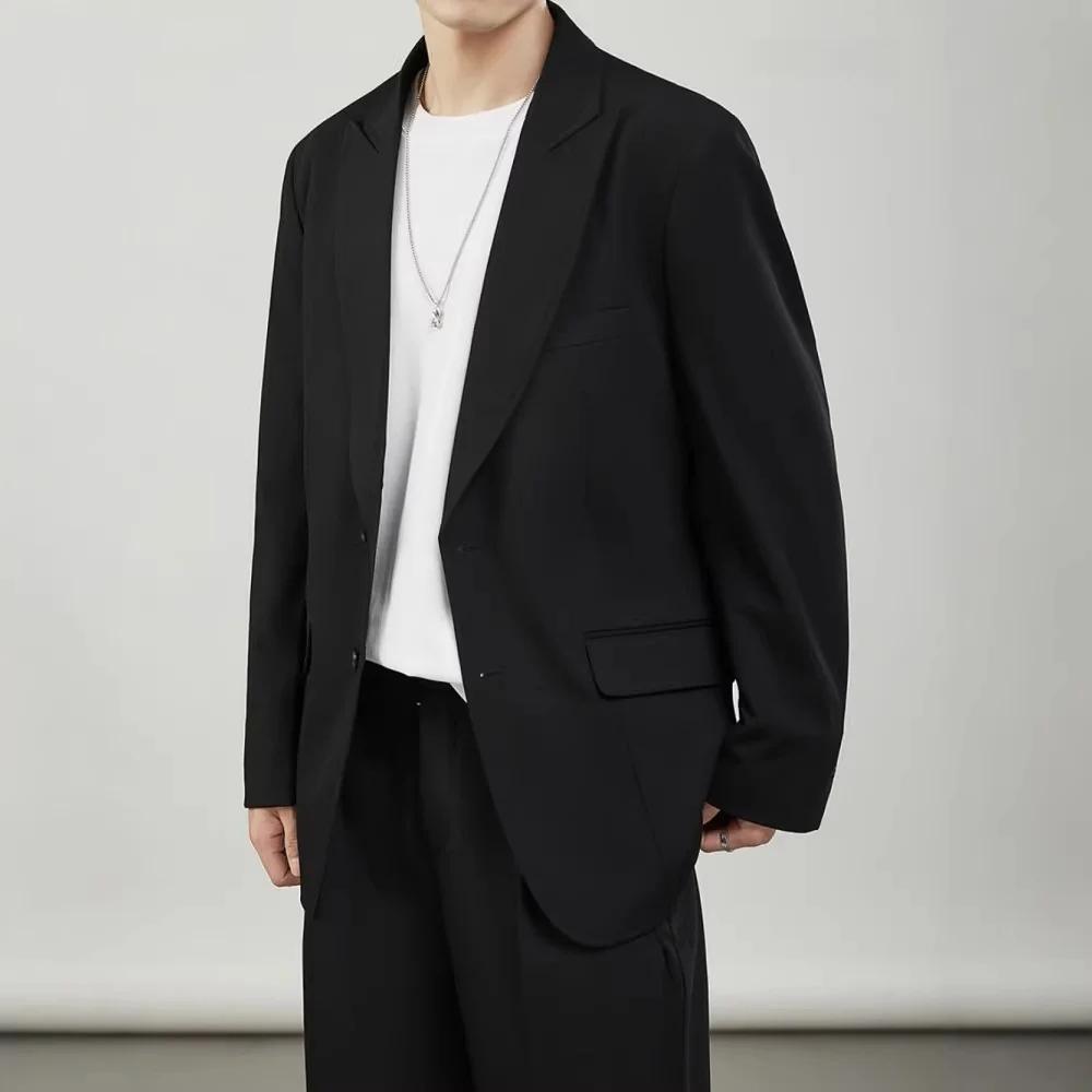 Costume noir décontracté pour hommes
