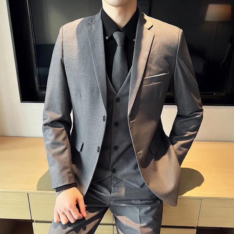 Costume de mariage 3 pièces pour hommes
