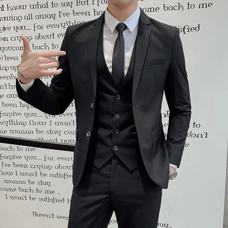 Costume de couleur unie pour homme