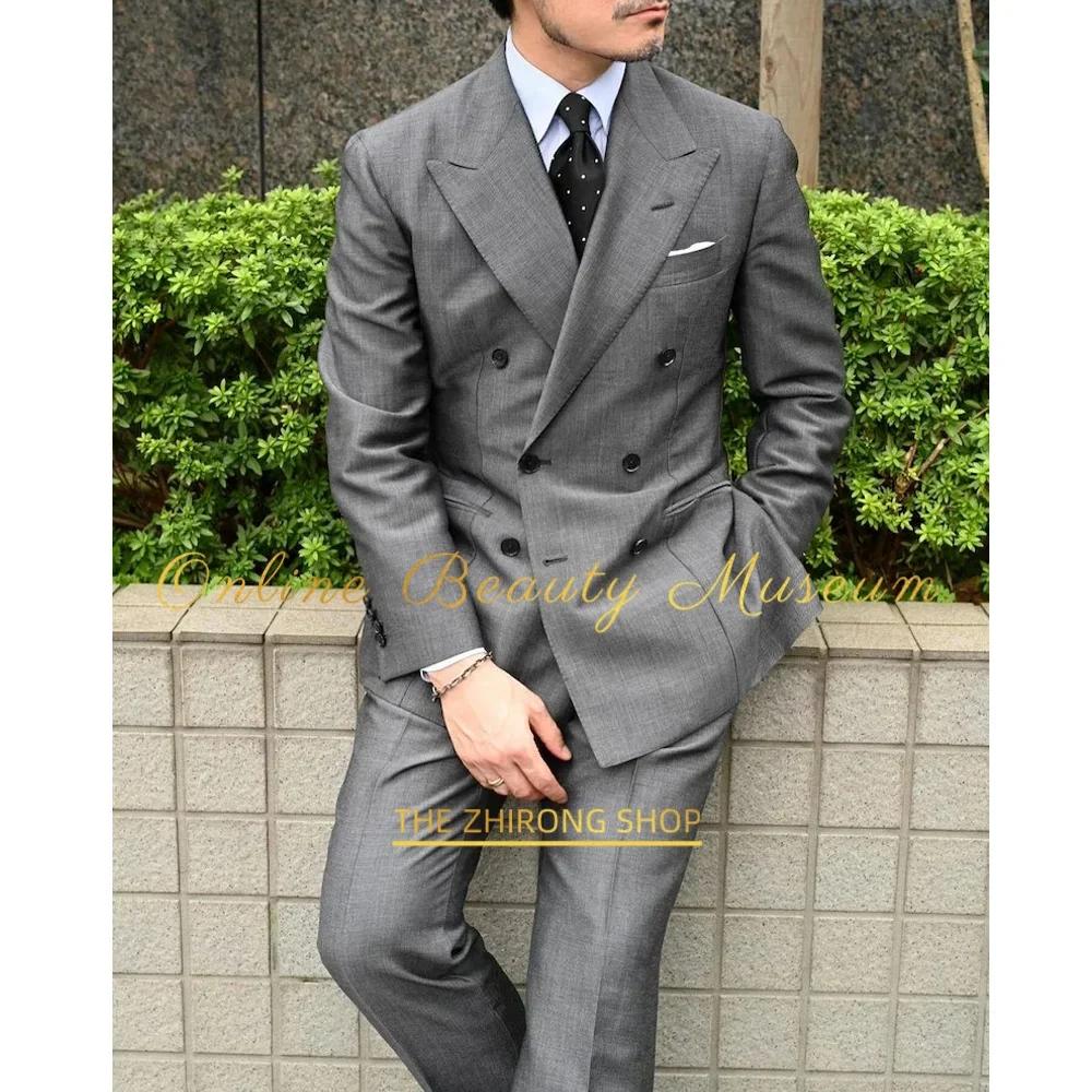 Costume homme gris classique