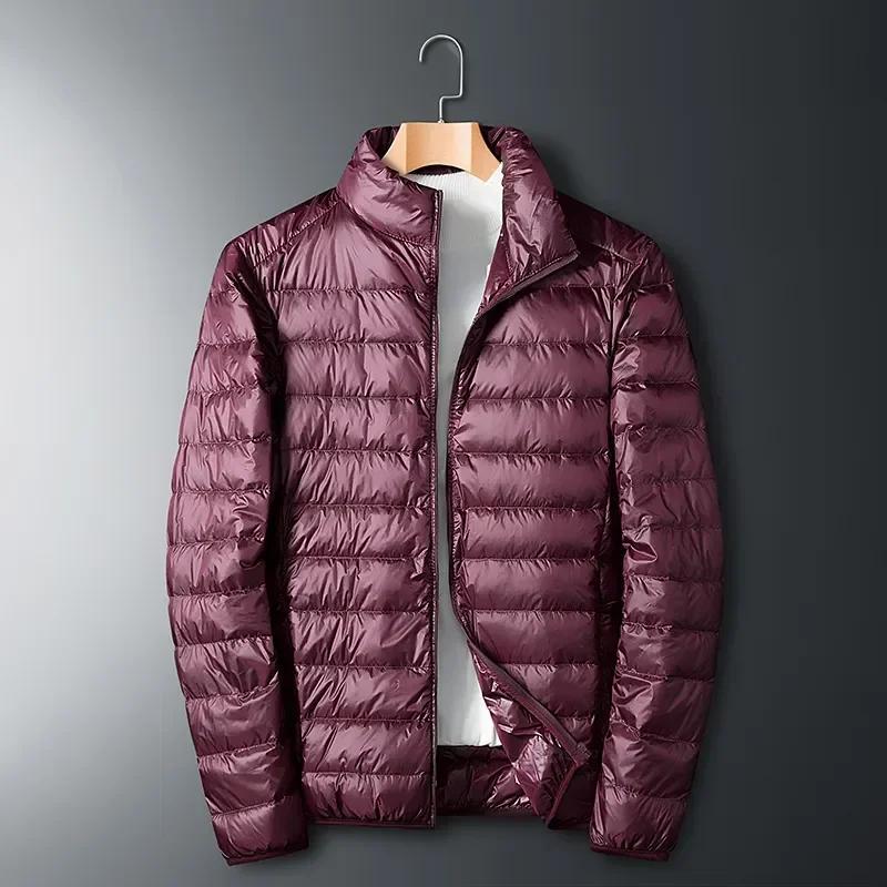 Veste en duvet de canard blanc ultra-légère pour homme